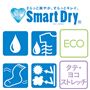 スマートドライソックス6つの特徴<br>吸水性・ドライ・ECO・風合い・抗菌防臭・ストレッチ
