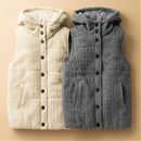 【SALE】 ニットジャカード中わたベスト レディース