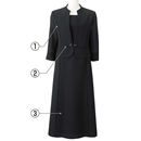 【SALE】 アンサンブル風ブラックフォーマルワンピース レディース - セシール