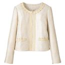 【SALE】 ノーカラージャケット レディース - セシール