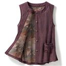 【SALE】 裏プリントベスト レディース