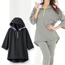 【SALE】 スウェットパーカー(5分袖) レディース