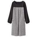 【SALE】 カットソー使いツイードワンピース レディース - セシール