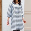 【SALE】 オーガンジー刺しゅう切替ワンピース レディース