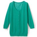 【SALE】 クルーネックカーディガン(7分袖) レディース - セシール