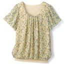 【SALE】 シフォン使いプルオーバー レディース