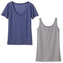【SALE】 シャドーボーダーカットソーアンサンブル レディース