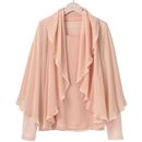 【SALE】 シフォンデザインコンビブラウス レディース