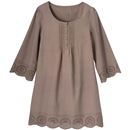 【SALE】 チュニックブラウス(7分袖) レディース