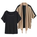 【SALE】 アンサンブル(カーディガン+プルオーバー) レディース