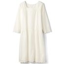 【SALE】 スカラップ刺しゅうペチチュニックワンピース レディース - セシール