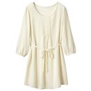 【SALE】 チュニックブラウス(リボンベルト付き) レディース