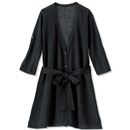【SALE】 トッパーカーディガン(共地リボン付き) レディース