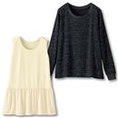 【SALE】 ツインセット(プルオーバー+タンクトップ) レディース