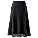 【SALE】 ウエストらくらくレーススカート レディース - セシール