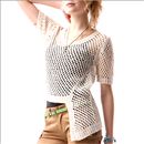 【SALE】 テープヤーンアシンメトリートップス ANITA ARENBERG レディース