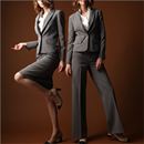 【SALE】 ストレッチ混3点セットスーツ(ETHIQUE) レディース