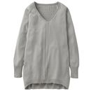 【SALE】 Vネックロングニット レディース - セシール