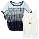 3点セット(プルオーバー+タンクトップ+ネックレス) レディース - セシール