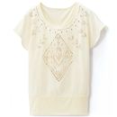 【SALE】 シフォン使いキラキラプルオーバー レディース - セシール