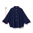 【SALE】 ボタン付マント レディース