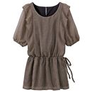 【SALE】 シフォン使いチュニック(5分袖) レディース
