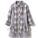 【SALE】 チェック配色使いシャツ レディース - セシール