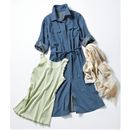 【SALE】 3点セット(ワンピース+タンクトップ+ストール) レディース - セシール