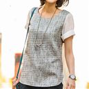 【SALE】 シフォン使いツイードプルオーバー レディース - セシール