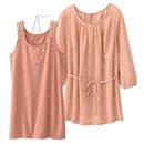 3点セット(ブラウス+タンクトップ+ネックレス) レディース