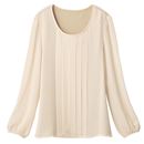 【SALE】 カットソー切り替えブラウス レディース