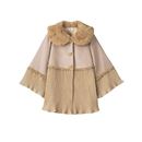 【SALE】 リアルファー襟付きプリーツ使いコート レディース - セシール