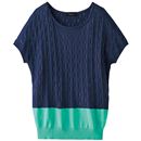 【SALE】 バイカラードルマンニット レディース - セシール