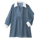 【SALE】 クレリックボーダーシャツブラウス レディース - セシール