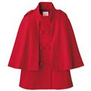 【SALE】 ケープ付きハーフコート レディース - セシール