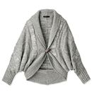 【SALE】 トグル使いドルマンカーディガン レディース - セシール