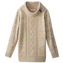 【SALE】 ケーブル編みオフタートルニット レディース - セシール