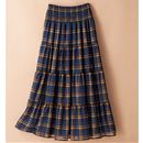 【SALE】 2WAYチェックマキシスカート レディース - セシール