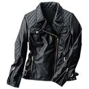 【SALE】 フェイクレザージャケット レディース - セシール