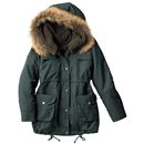 【SALE】 ラクーンファー付きモッズコート レディース