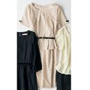 【SALE】 ドットプリントペプラムワンピース レディース - セシール