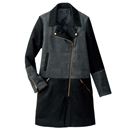 【SALE】 バイカラーライダースコート レディース - セシール
