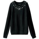 【SALE】 ビジュー使いニット レディース - セシール