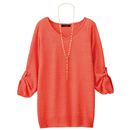 【SALE】 ネックレス付きボリュームニット レディース - セシール