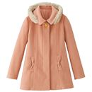 【SALE】 ビジューボタン付きリボンポケットコート レディース - セシール