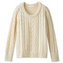 【SALE】 ケーブル編みニット レディース - セシール