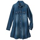 【SALE】 デニムシャツワンピース レディース - セシール