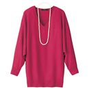 【SALE】 ネックレス付きドルマンニット レディース