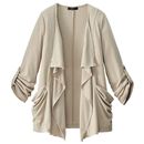 【SALE】 カットソードレープカーディガン レディース - セシール