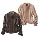 【SALE】 ラムレザーブルゾン レディース